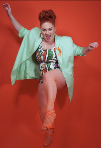 Mademoiselle Ginger, plus size dancer represented by HeadNod Agency