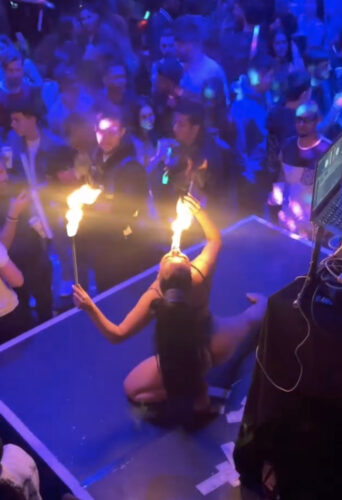 Sasha Allan, dancer, fire eater, aerialist represented by HeadNod Agency