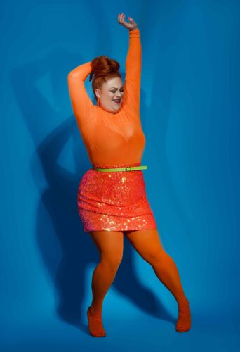 Mademoiselle Ginger, plus size dancer represented by HeadNod Agency