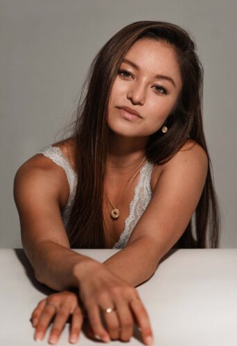 Dancer and Aerialist Tia May Hockey represented by HeadNod Dance Agency